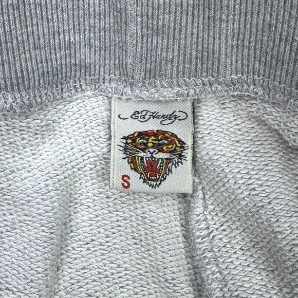 Vintage Y2K Ed Hardy Cut-Off Sweat Shorts - Size Small - Picture 7 of 8